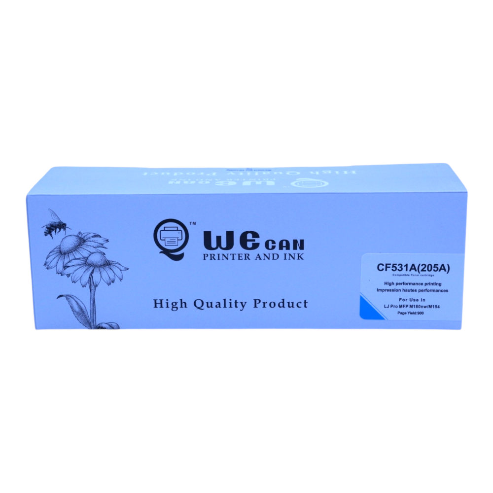 حبر وي كان 205A ليزر أزرق - سماوي لطابعات اتش بي ليزر ملون- TONER  WE CAN 205A CYAN CF531A