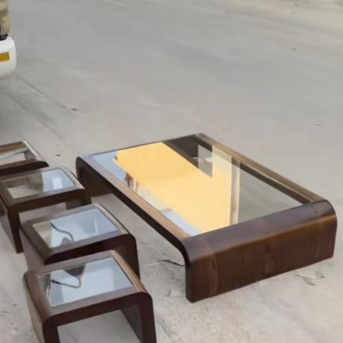 طقم طاولات مع 4خدمة