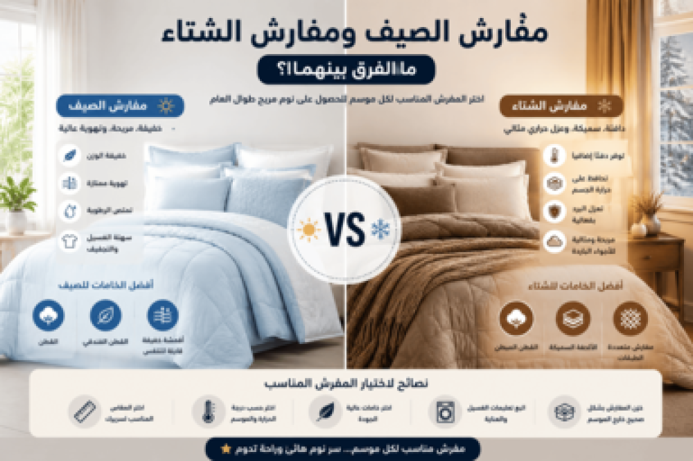 مفارش الصيف ومفارش الشتاء: ما الفرق بينهما؟