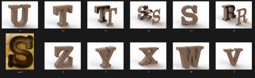 26 تصميم - حروف بوكسات - CNC LASER - LETTERS