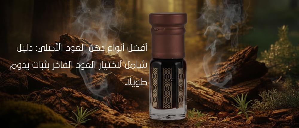 أفضل أنواع دهن العود الأصلي: دليل شامل لاختيار العود الفاخر بثبات يدوم طويلًا