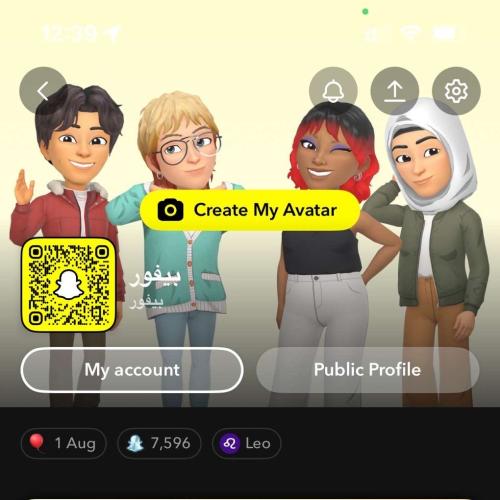 يوزر عربي (بيفور) سناب شات