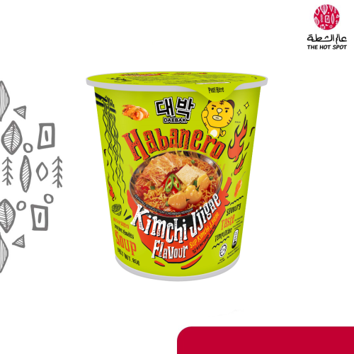 ديباك كوب شعيرية نكهة حساء الكيمتشي الحارة هابانيرو
