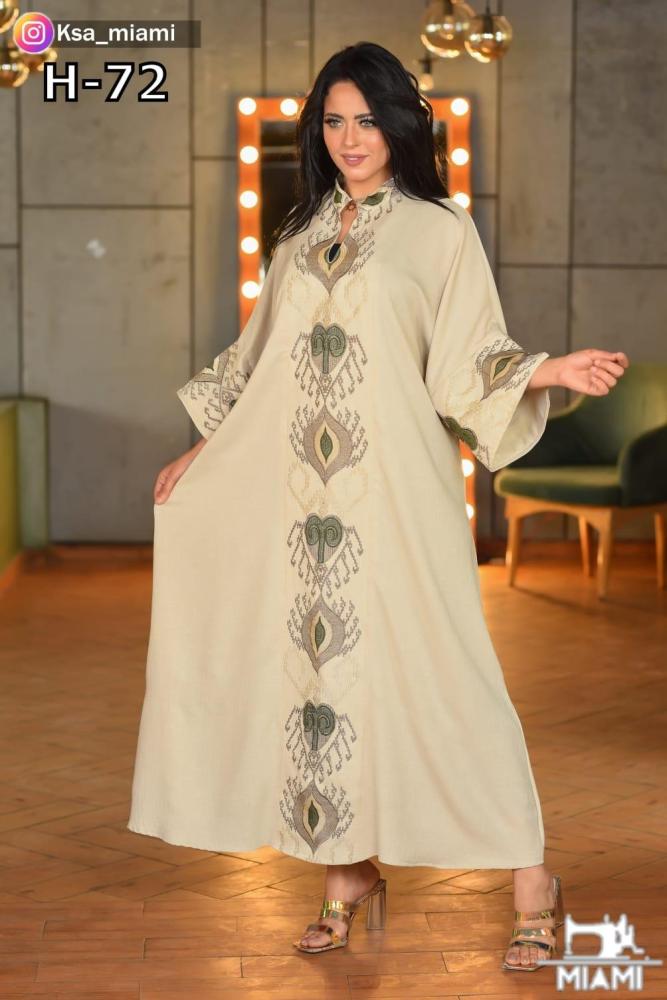 موديل كويتي تطريز فري سايز H-72 D-7