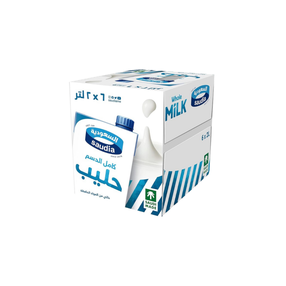 كرتون حليب السعودية 2لتر
