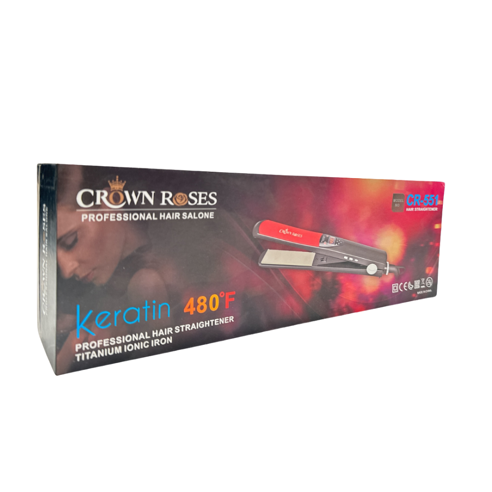 مكواة فرد شعر كراون روز CR551 بألواح سيراميك
