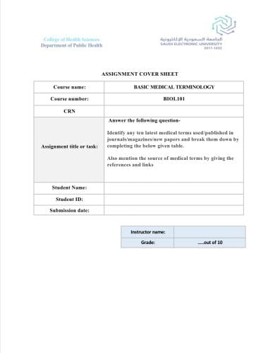 المساعدة في أسايمنت BIOL101