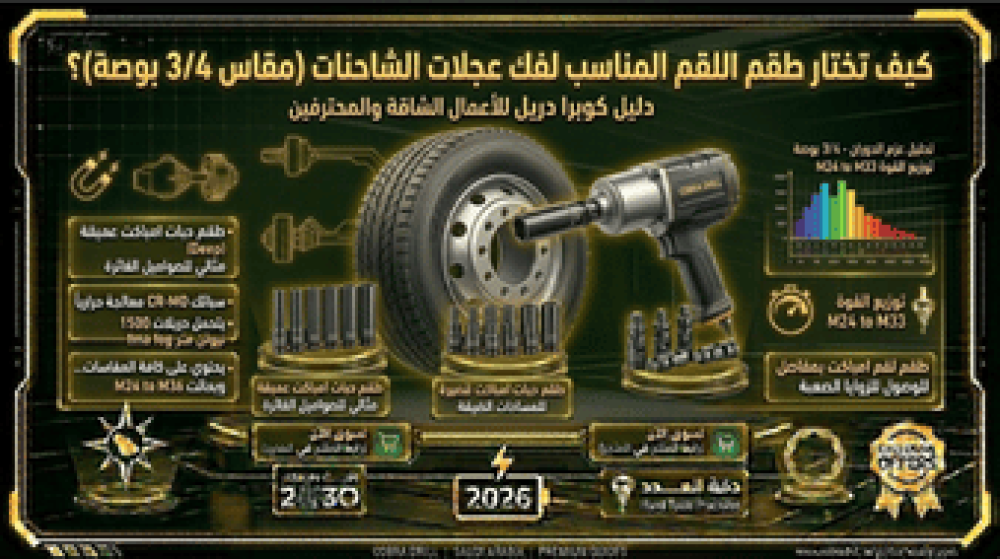 كيف تختار طقم اللقم المناسب لفك عجلات الشاحنات (مقاس 3/4 بوصة)؟