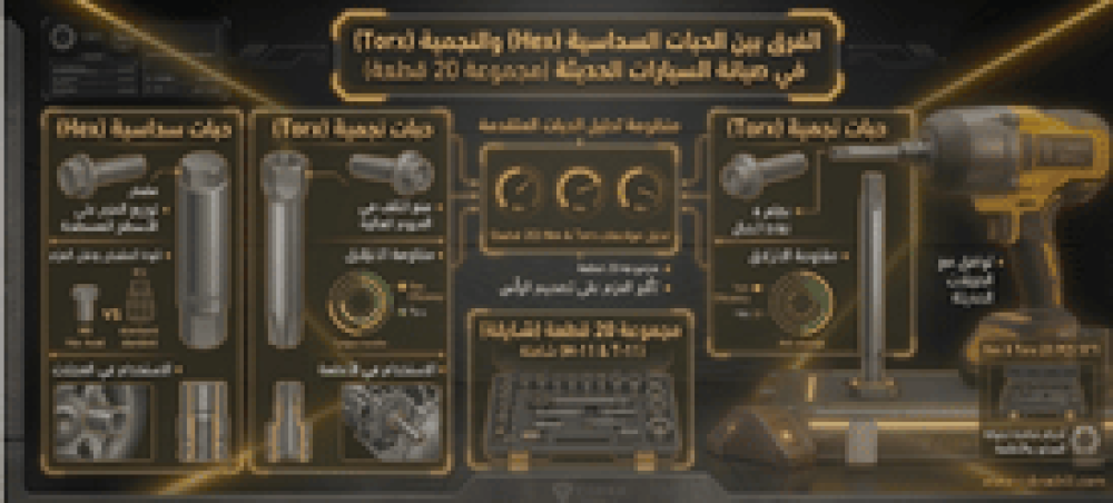 الفرق بين الحبات السداسية (Hex) والنجمية (Torx)