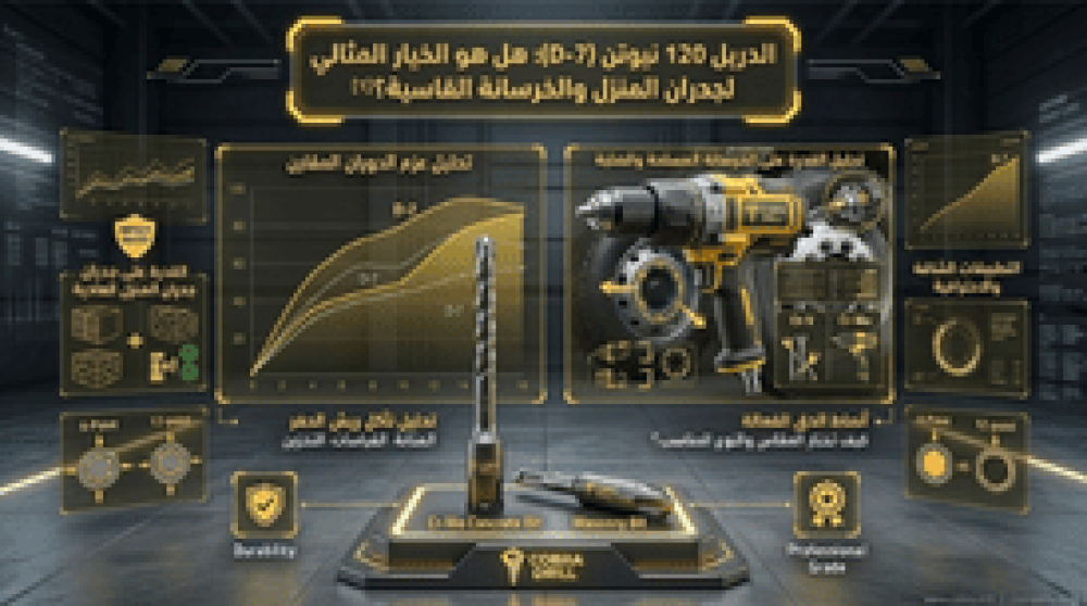 دريل 120 نيوتن (D-7): هل هو الخيار المثالي لجدران المنزل والخرسانة