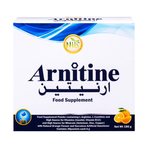 l carnitine and inositol together NHS Arnitine, L-Carnitine + L-Arginine + Vitamins & Minerals, 30 Sachets