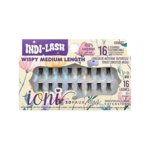 IONI 3D Indi-Lash Extension 16 – Wispy Medium Length (7–13mm)