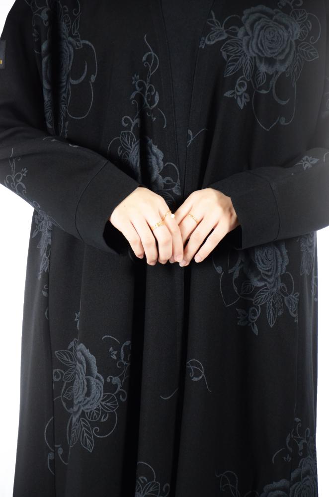 عباية قماش إشراقة نص كلوش