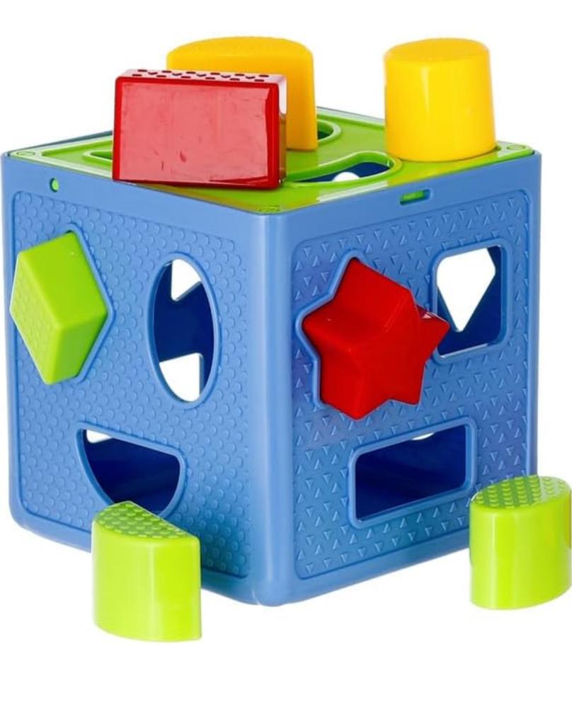 مكعب مطابقة الأشكال الهندسية تعليمي للأطفال