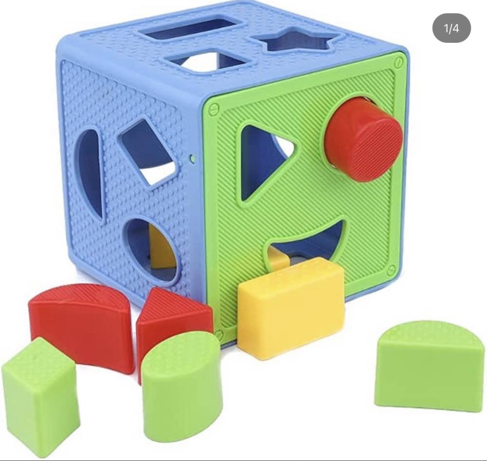 مكعب مطابقة الأشكال الهندسية تعليمي للأطفال