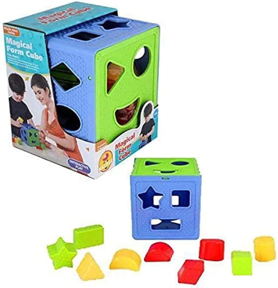مكعب مطابقة الأشكال الهندسية تعليمي للأطفال