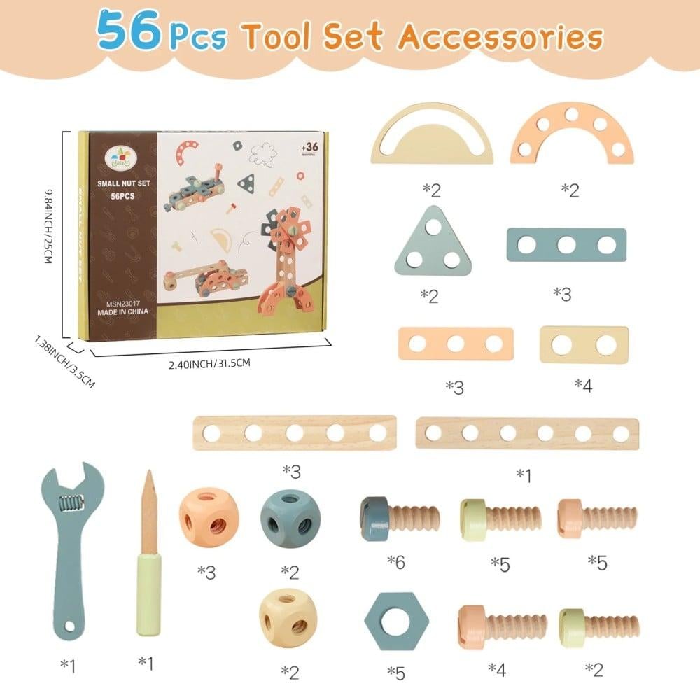 صندوق تركيبات خشبية مونتيسوري للأطفال من steam