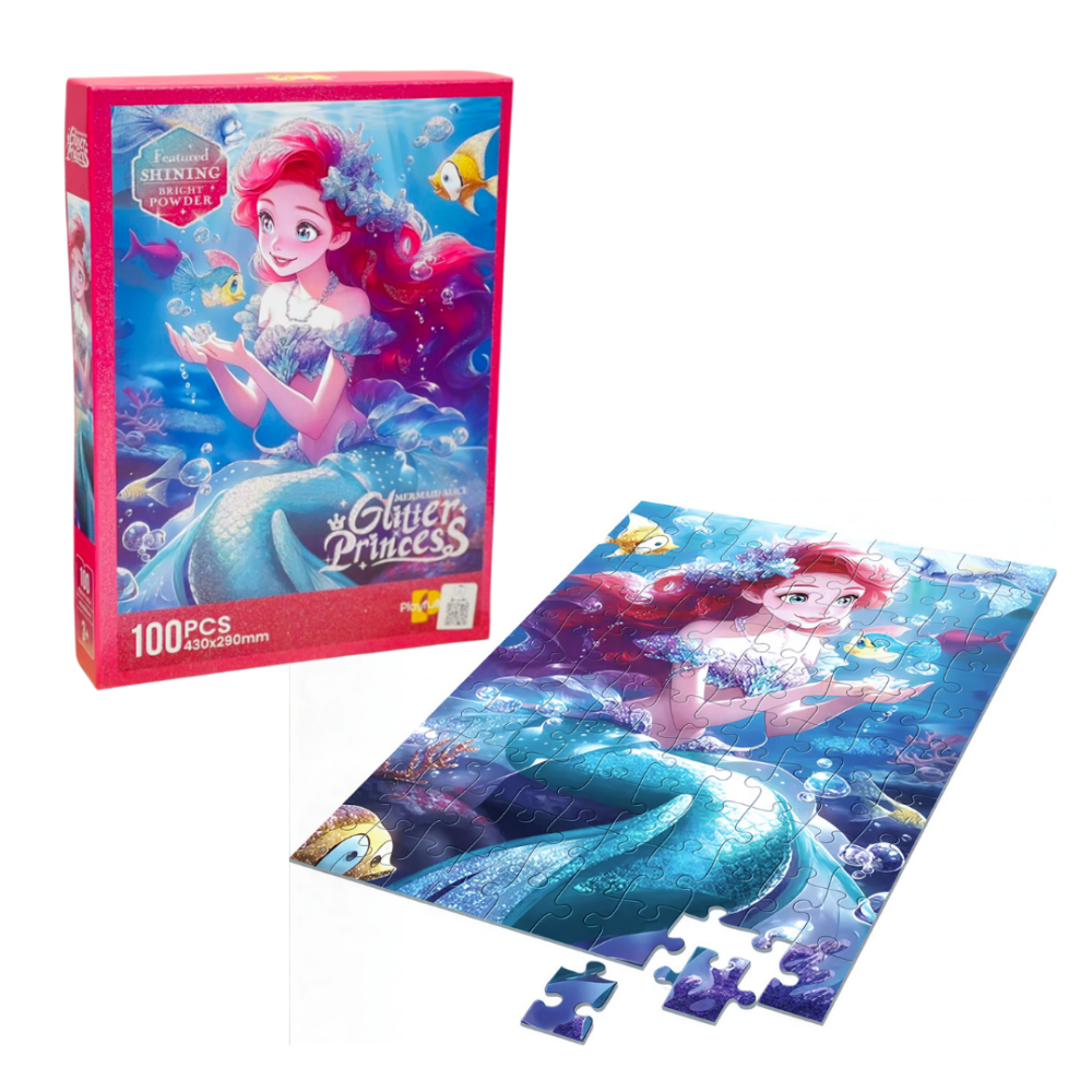 بازل الأميرة حورية البحر المضئ  Glow in the Dark Puzzle