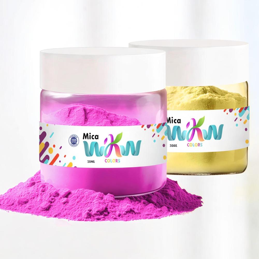 مجموعة ألوان مايكا 20 جم - 6 ألوان