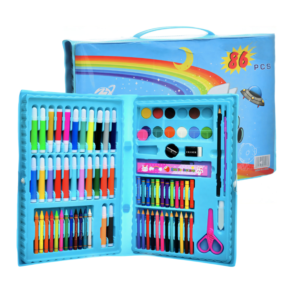 حقيبة  ألوان – 86 قطعة - طفلي كنز