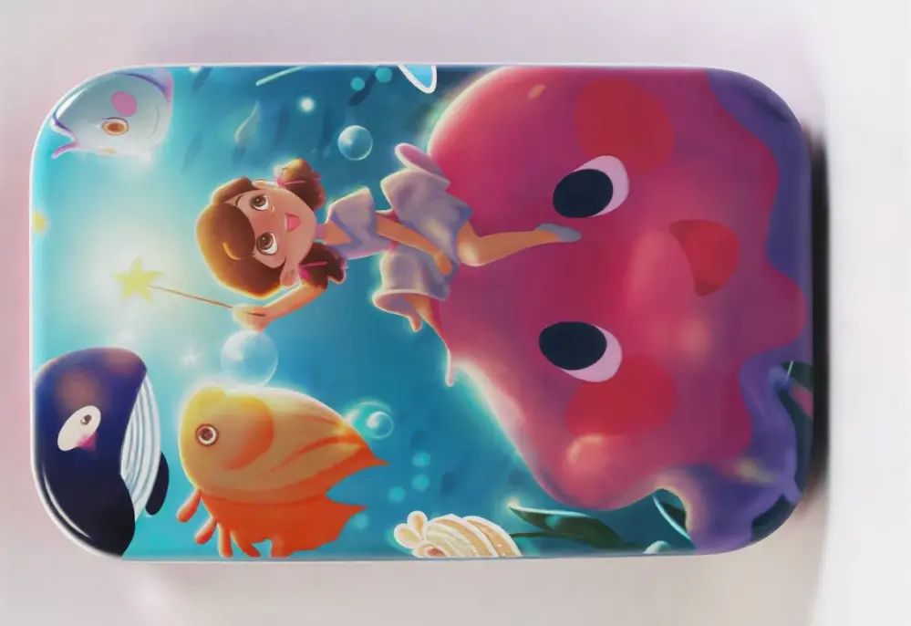 بازل علبة معدن 60 قطعة للأطفال