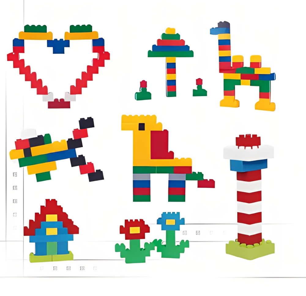 مكعبات بلاستيك - 500 قطعة