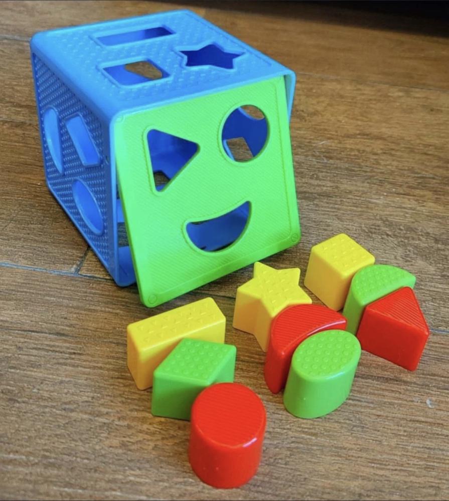 مكعب مطابقة الأشكال الهندسية تعليمي للأطفال