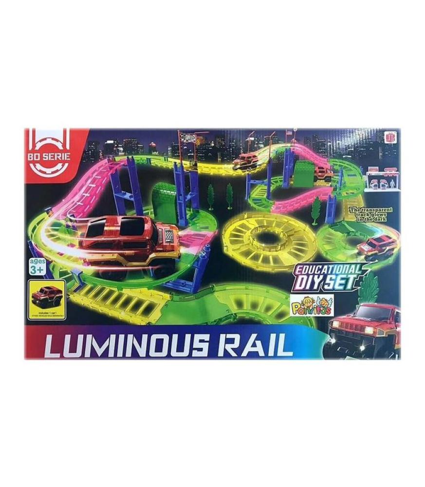 مسار سيارة مضئ سحري