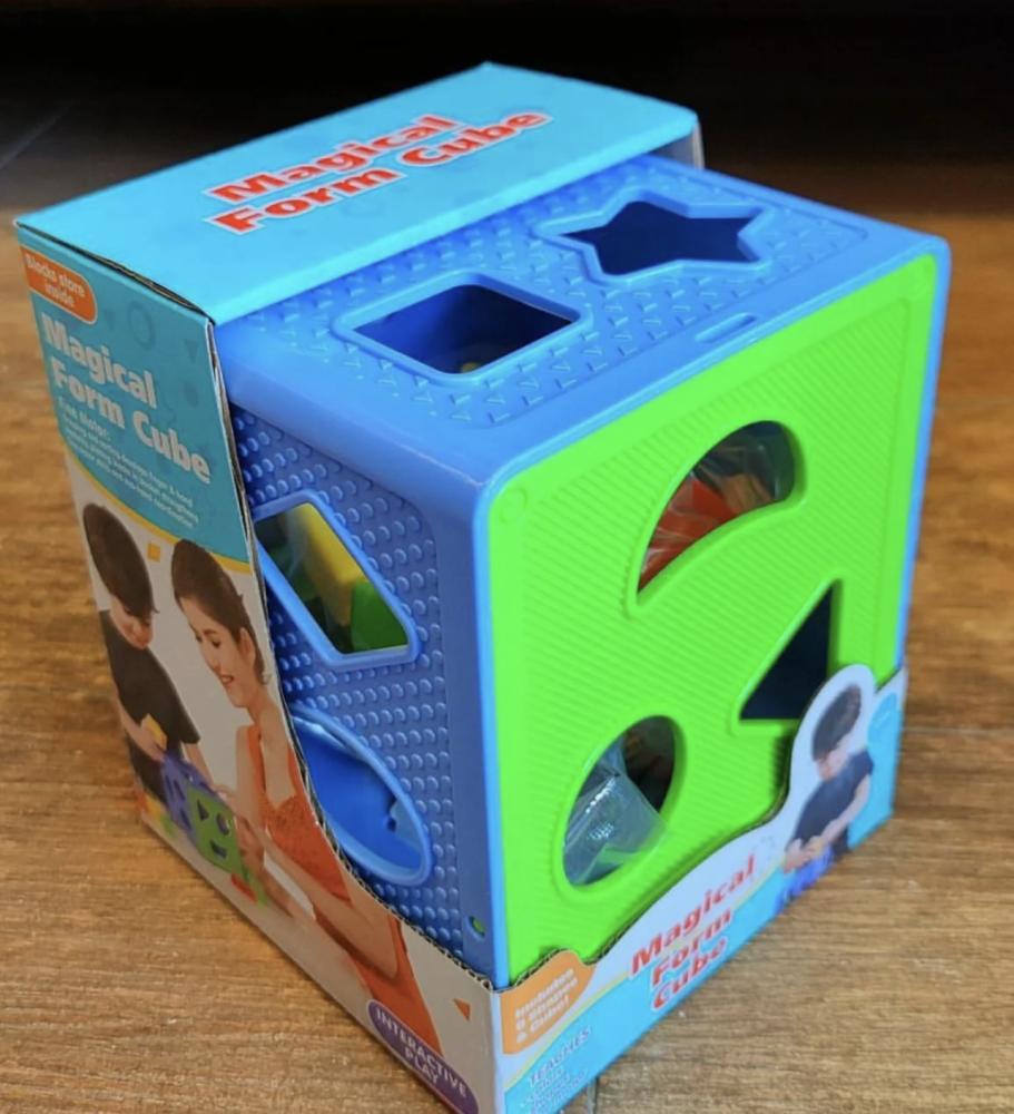 مكعب مطابقة الأشكال الهندسية تعليمي للأطفال