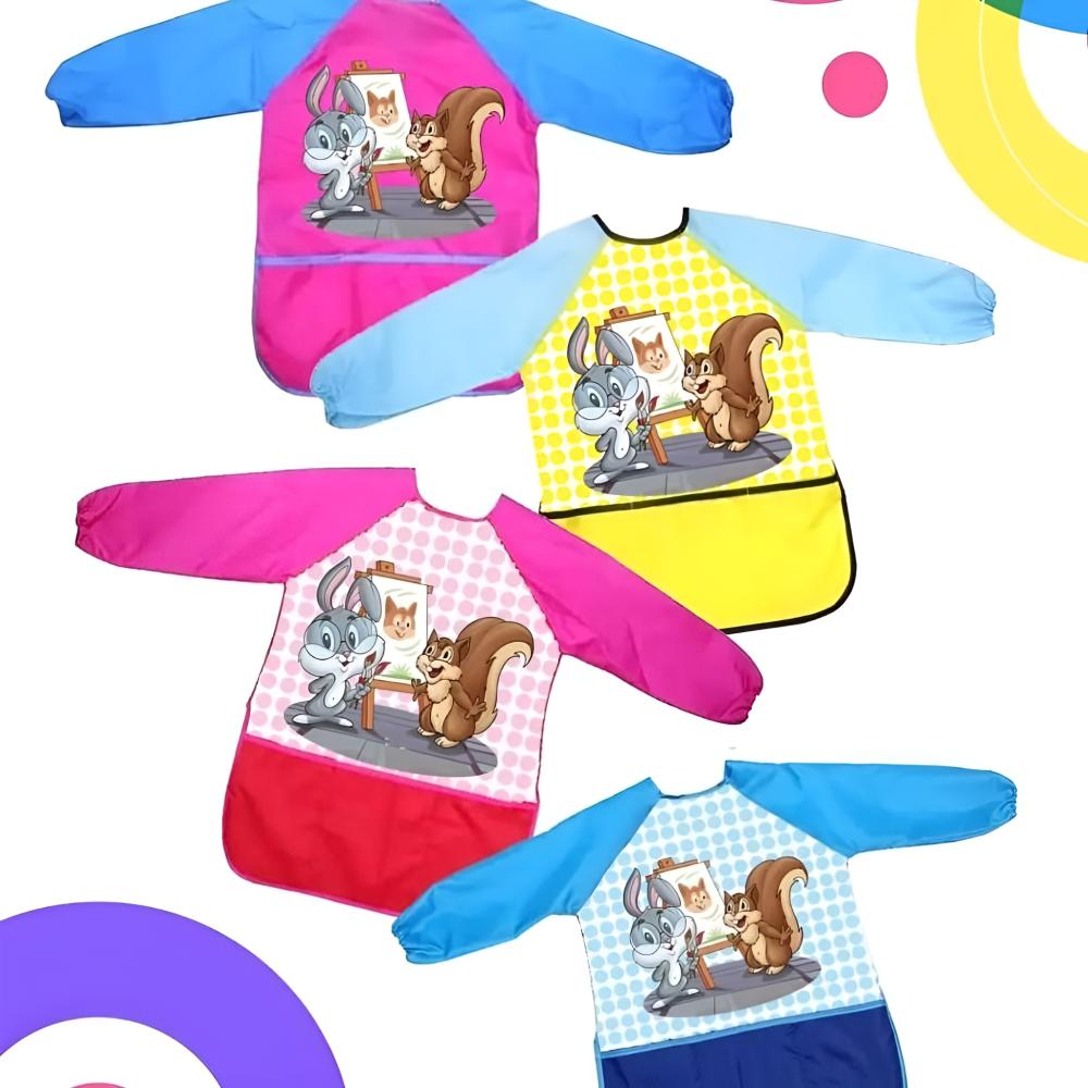 مريلة تلوين للأطفال بصور حيوانات