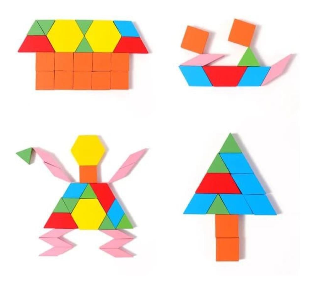 لعبة موازيك خشبية 125 قطعة لوح مونتيسوري تعليميه للأطفال