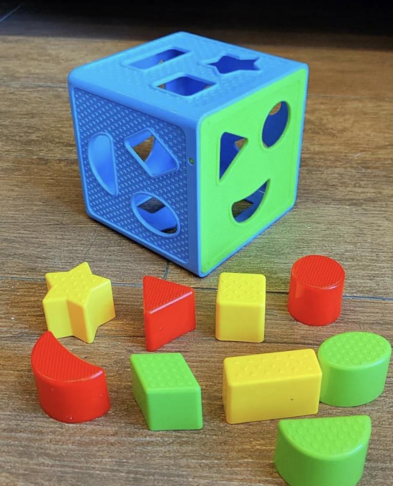 مكعب مطابقة الأشكال الهندسية تعليمي للأطفال