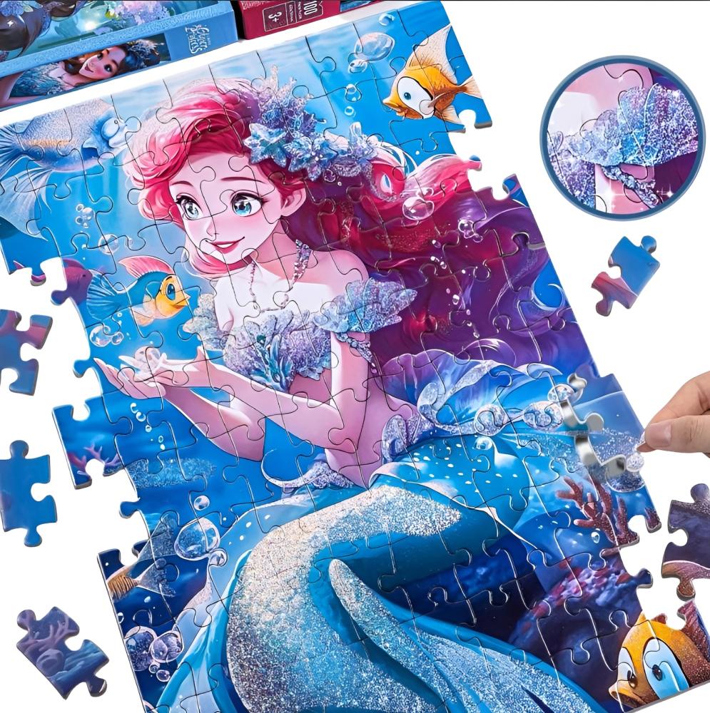 بازل الأميرة حورية البحر المضئ  Glow in the Dark Puzzle