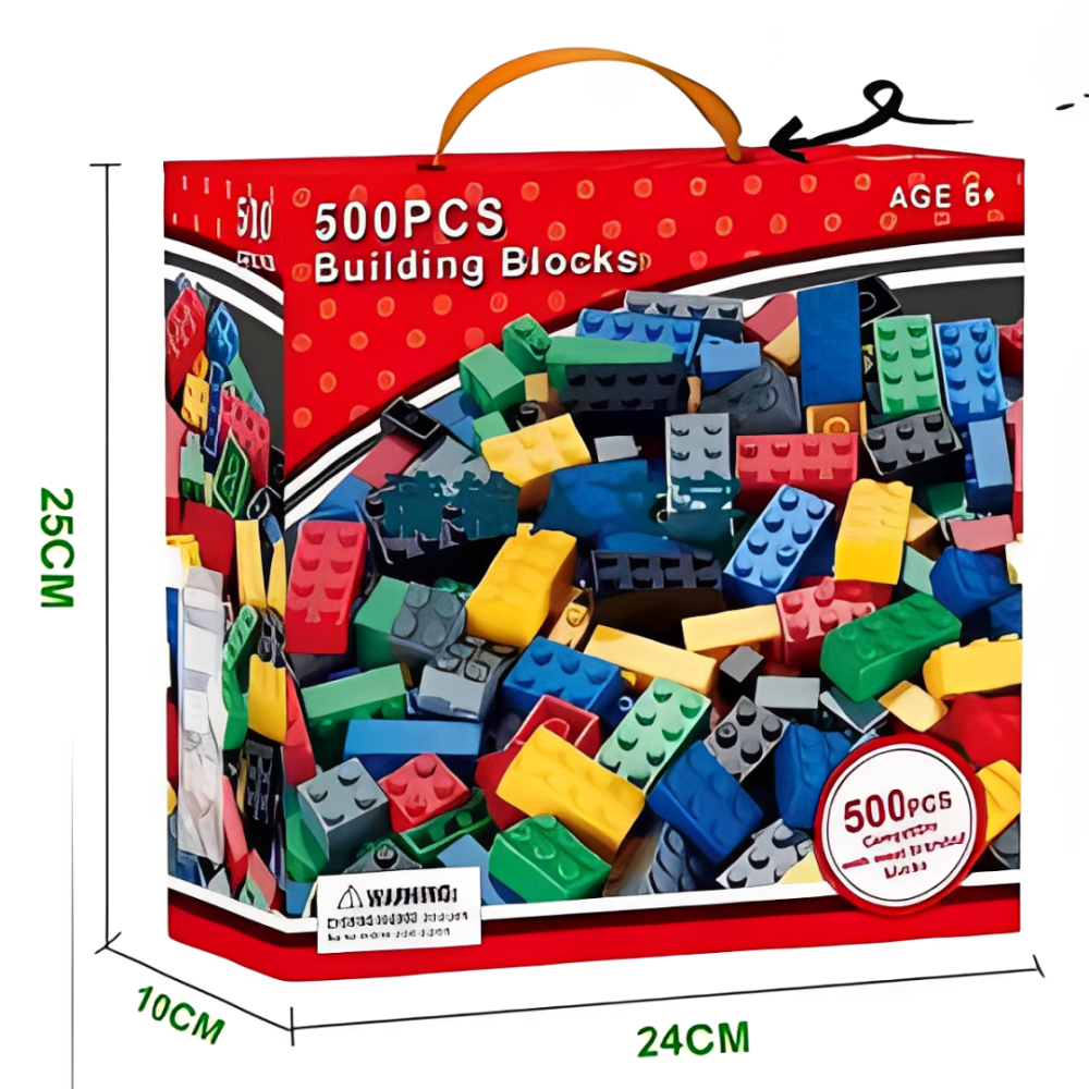 مكعبات بلاستيك - 500 قطعة