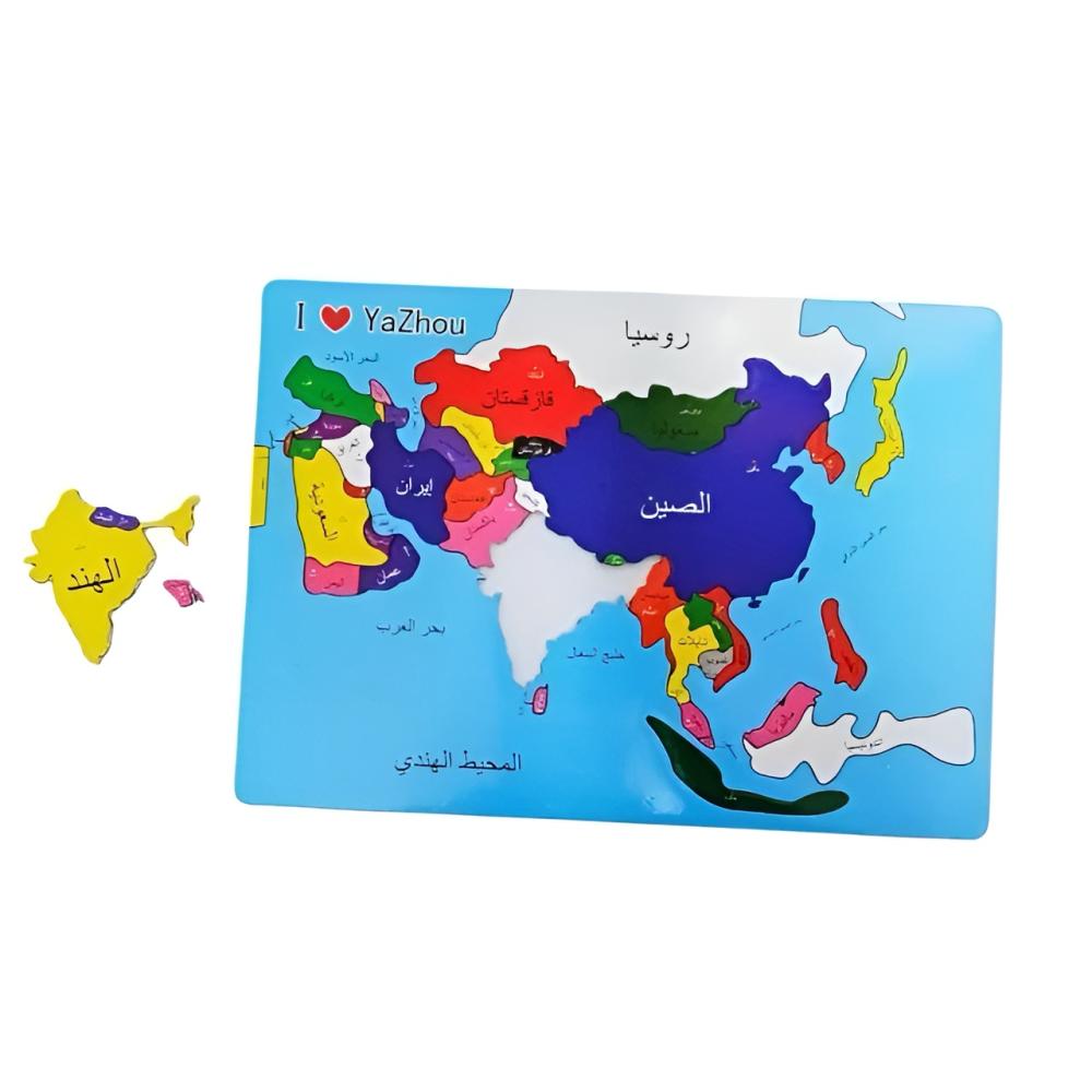 بازل خريطة قارة آسيا