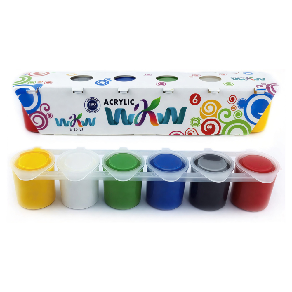 مجموعة ألوان اكريلك 180جم - 6 الون