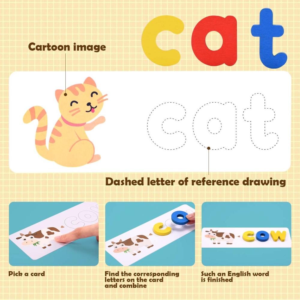 لعبة تعليم الحروف الانجليزية والتهجئة للاطفال