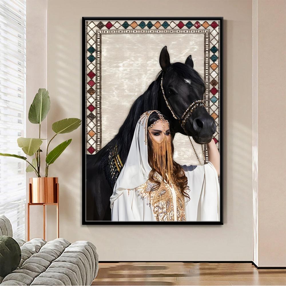 لوحة خيل عربي: أين توضع وأي مقاس يناسبها