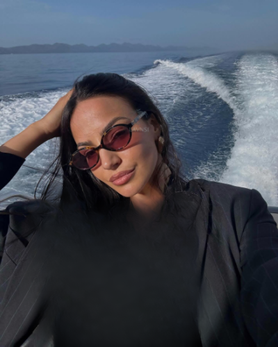 نظارة ميو ميو بلون التايقر و العدسة البنية