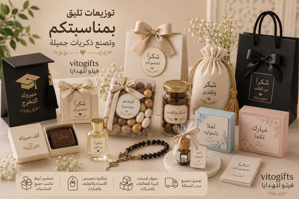 أفضل الأفكار للتوزيعات والمناسبات وللفعاليات | فيتو للهدايا