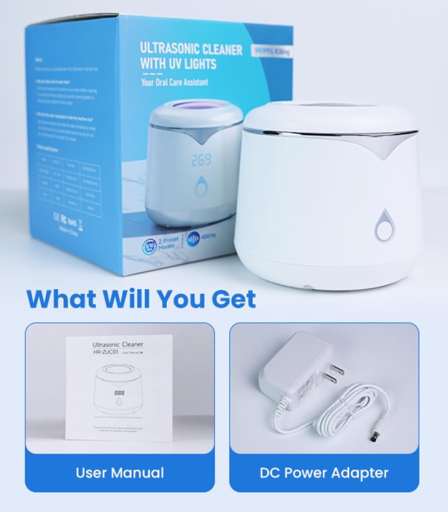 منظف بالموجات فوق صوتية مع أشعه فوق بنفسجية