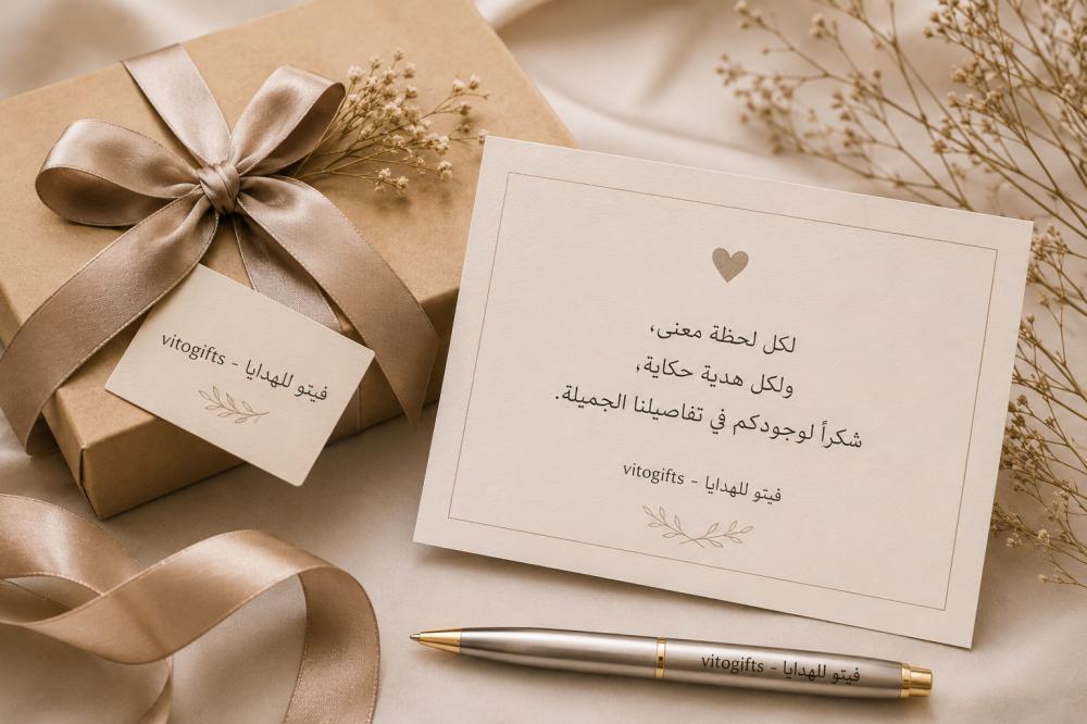 كيف تكتب على كرت الهدية؟