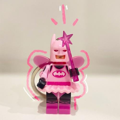 Batman Keychain (Pink)