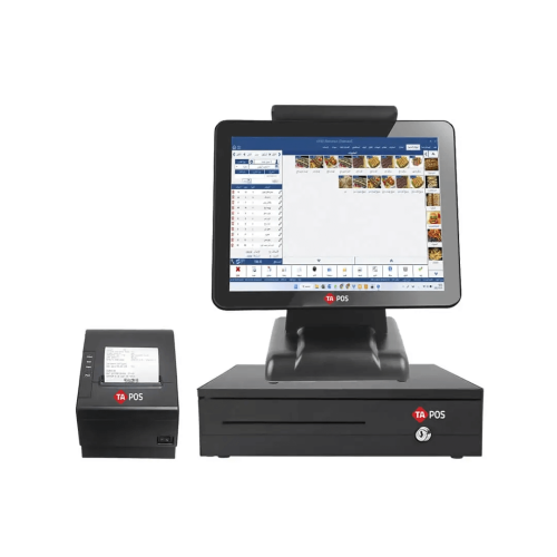 جهاز كاشير شاشة لمس+ درج + طابعة+البرنامج