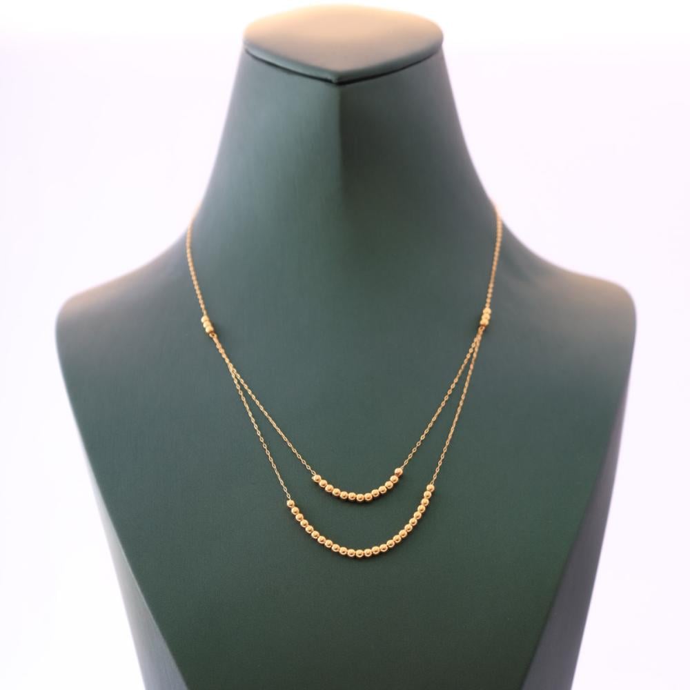 عقد ذهب عيار 21