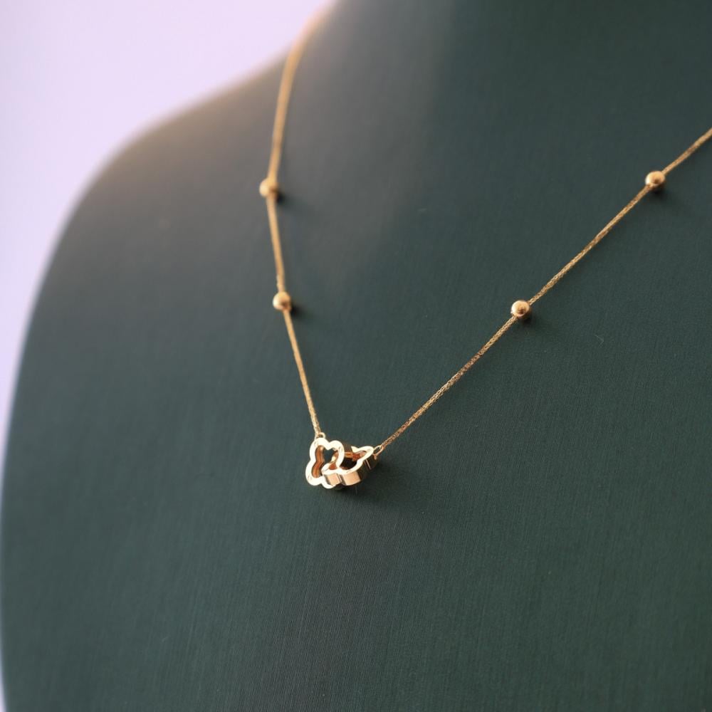 عقد ذهب عيار 18