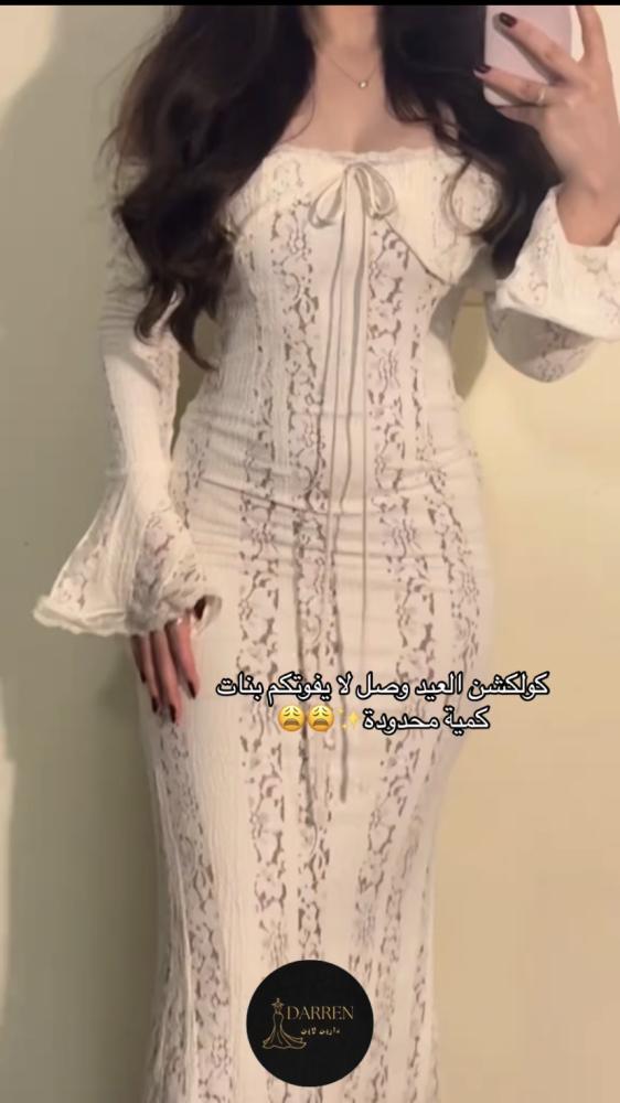 فستان دانتيل للعيد