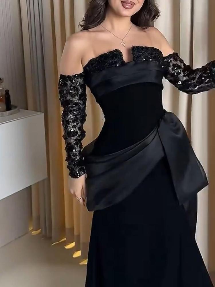 فستان سهرة اسود