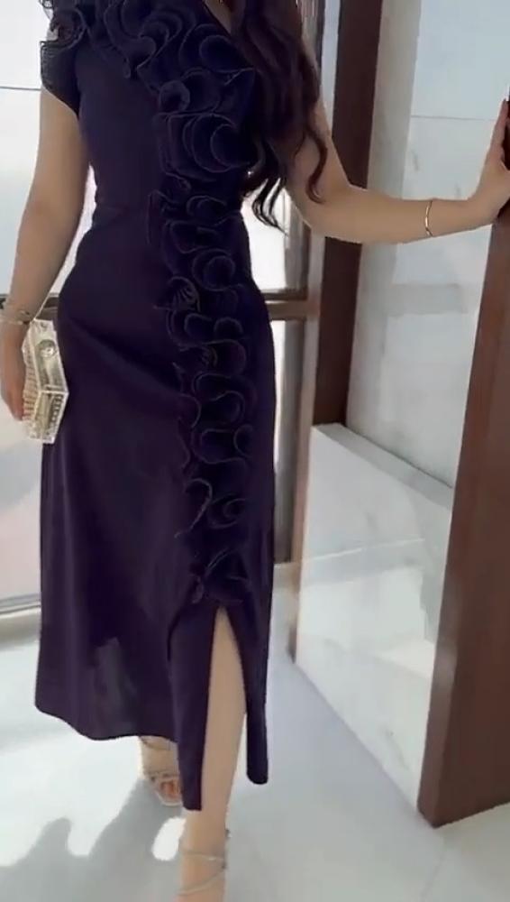 فستان سهرة بخامة ليكرا 3الوان