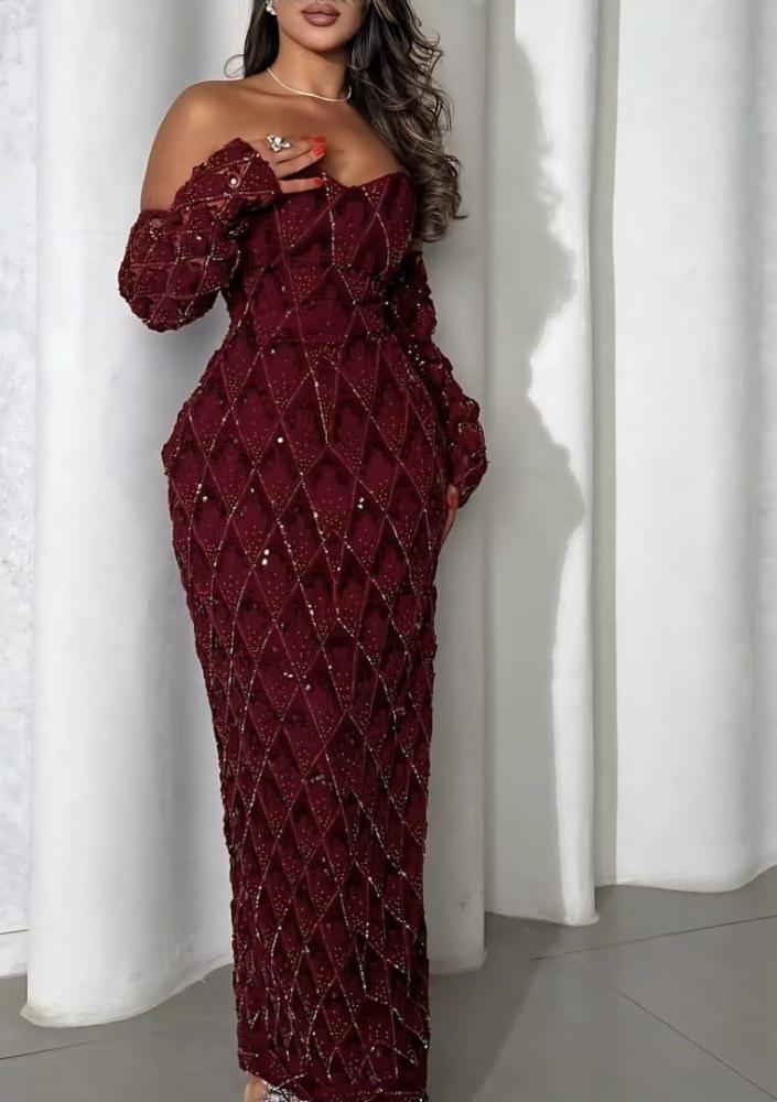 فستان سهرة خامة راقية